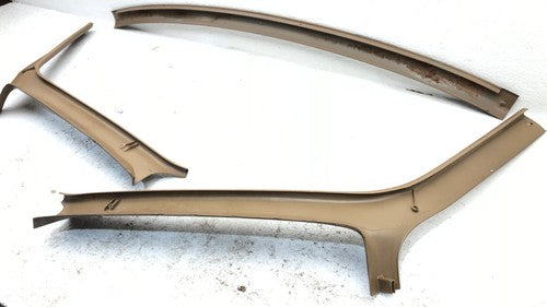 1987-1991 Ford F150 A Pillar Trim Panel Pair Set Left Right Tan Oem