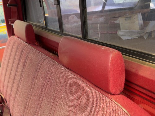 1987-1996 Dodge Dakota Pair Of Front Headrests Oem Left Right Set Seat Red