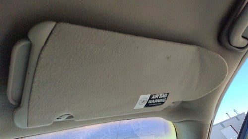 2000-2004 Buick Lesabre Buick Lesabre Passenger Right Sun Visor Oem Gray 17B