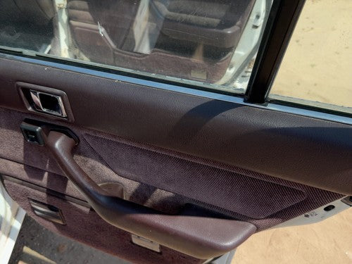88-89 Accord Lx Passenger Right Rear Door Trim Panel With Switches Back Maroon