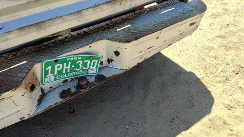 1978-1993 Dodge Ram W150 Rear Step Bumper With Brackets Oem 82400657