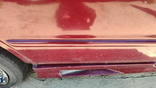94-96 Honda Accord Passenger Right Rear Moulding From Door Back Trim Strip Red