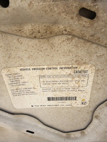 1993-1994 Power Brake Booster With Master Cylinder Pair Set Oem 2.2L 26402Fa011