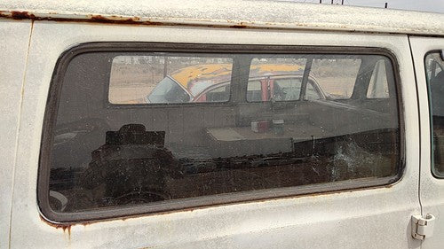 1971-1977 Dodge Van B200 Passenger Right Rear Quarter Glass Back Side Window Oem