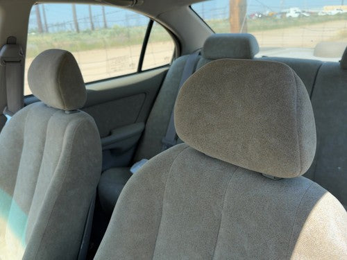 01-02 Elantra Pair Of Front Headrests Oem Left Right Set Seat Beige Gray Ze