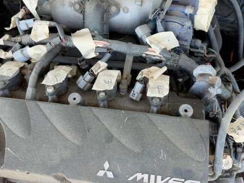 06-12 Mitsubishi Eclipse Complete Fuel Rail With Injectors Set Loaded Oem 2.4L