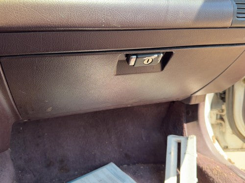 1986-1989 Honda Accord Lx Glove Box Assembly Complete Door With Latch Oem Maroon