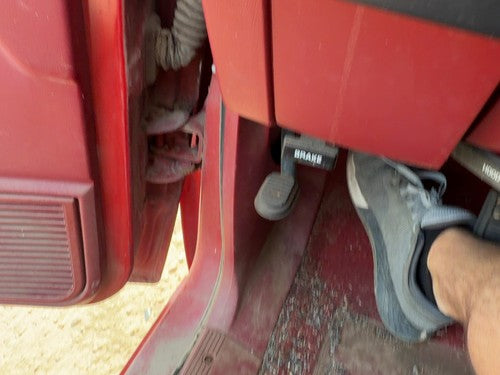 1987-1996 Dodge Dakota Driver Left Lower Kick Trim Panel Oem Red