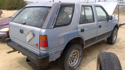 91-97 Isuzu Rodeo Passenger Right Rear Vent Window Back Door Glass With Frame