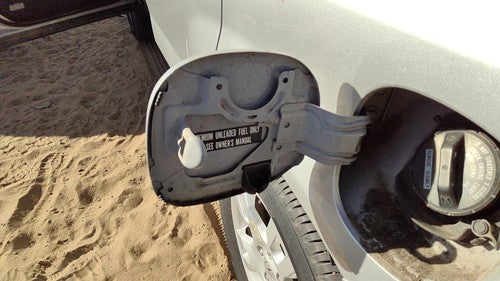 2001-2004 Acura Mdx Fuel Tank Door With Hinge Gas Lid Oem Filler Silver