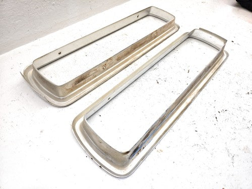 1964 Ford Thunderbird Coupe Pair Chrome Tail Light Trim Bezel Surround Oem