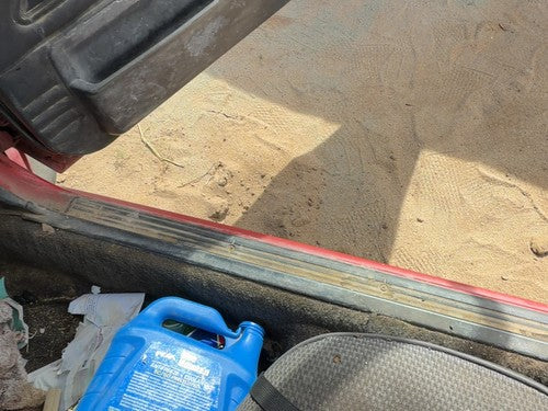 1987-1988 Toyota FX Passenger Right Lower Sill Step Moulding Trim Panel Gray