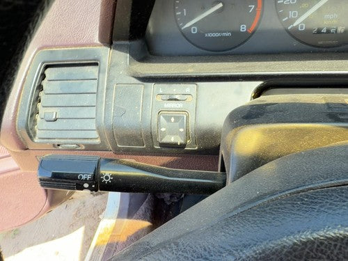88-89 Accord Lx Turn Signal Switch Windshield Wiper Column Control Lever Maroon