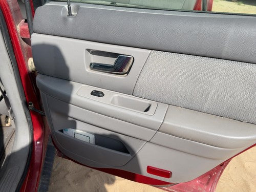 00-02 Ford Taurus Passenger Right Rear Door Trim Panel With Switches Back Gray