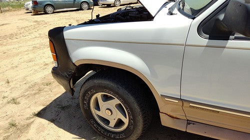 1993-1994 Ford Explorer Driver Left Front Fender Oem White F3tz16006a