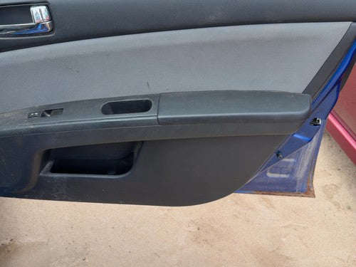 10-12 Sentra Passenger Right Front Door Trim Panel With Switches Charcoal X