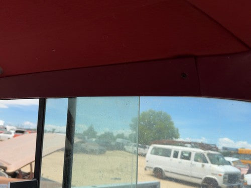 1987-1991 Ford F150 Pickup Standard Cab Back Glass Upper Plastic Trim Red