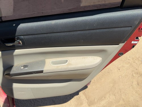 06-09 Prius Passenger Right Rear Door Trim Panel With Switches Cloth Bisque Fe41