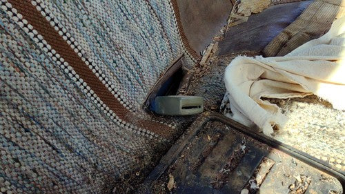 1986 Dodge Ram W150 Passenger Right Front Seat Belt Buckle Receiver Oem Blue