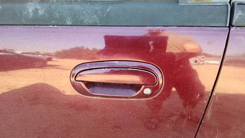 1997-2002 Ford Expedition Driver Left Front Outside Door Handle Oem Maroon Jl