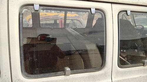 1971-1977 Dodge Van B200 Passenger Right Rear Side Window Door Glass Oem Back