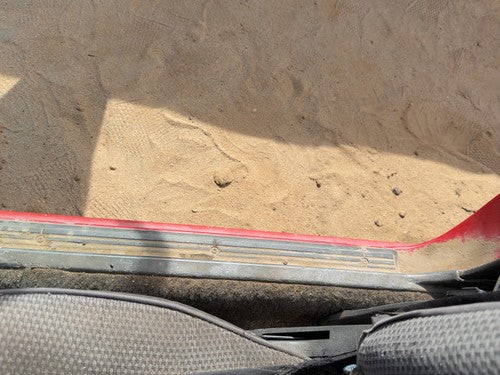 1987-1988 Toyota FX Passenger Right Lower Sill Step Moulding Trim Panel Gray