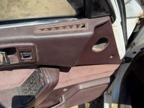 1989 Honda Accord Lx Driver Left Front Door Trim Panel With Master Switch Maroon