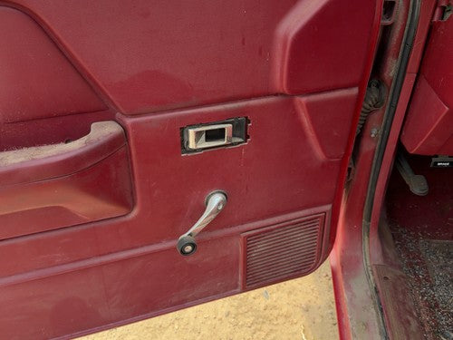 1987-1996 Dodge Dakota Driver Left Front Door Trim Panel Manual Red