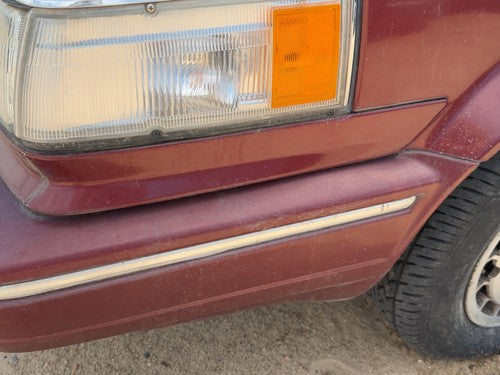 1987 Nissan Maxima Driver Left Moulding From Fender Oem Trim Strip 4Dr Sedan Red