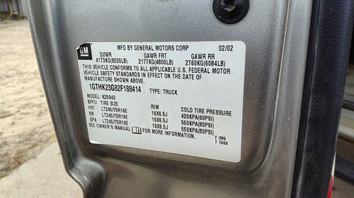 2002 Sierra 2500 Hd 8.1L Allison 1000 Transmission Input C1-C2 Sets Pto Drum
