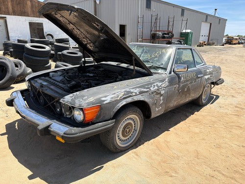 72-80 450Sl 107 Passenger Right Rear Brake Caliper With Mount Bracket Oem Back