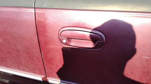 1997-02 Ford Expedition Passenger Right Front Outside Door Handle Oem Maroon Jl