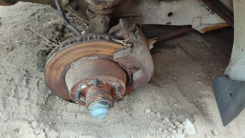 73-80 Van B200 Driver Left Front Spindle Steering Knuckle With Wheel Hub Oem