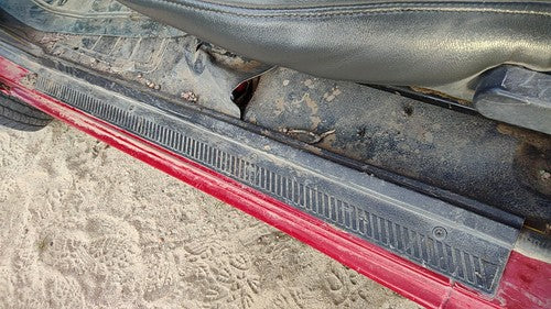 95-97 Nissan Hardbody Driver Left Lower Sill Step Moulding Trim Panel Oem Gray