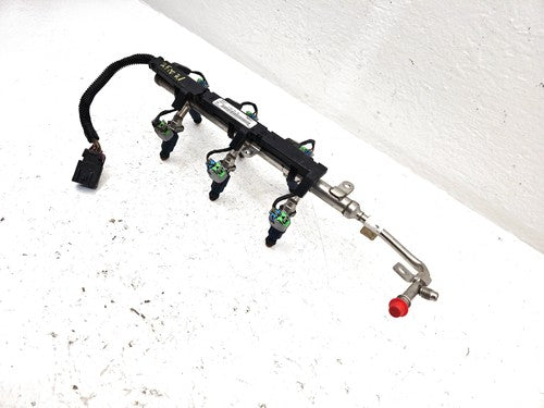 08-12 Malibu Complete Fuel Rail With Injectors Set With Wiring Harness Oem 3.6L