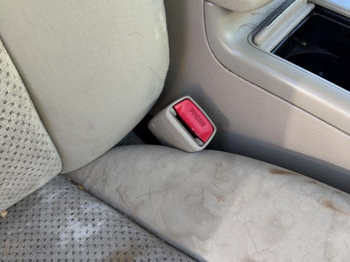06-09 Legacy Outback Passenger Right Front Seat Belt Buckle Receiver Taupe Tau