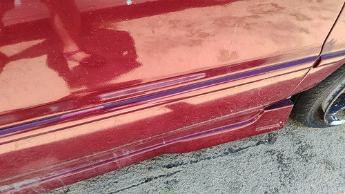 1994-96 Honda Accord Passenger Right Front Moulding From Door Oem Trim Strip Red