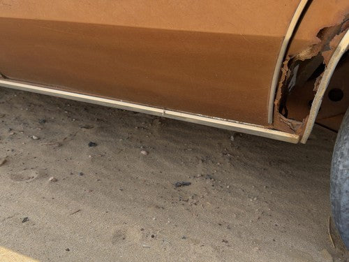 1974 Chevy Impala Driver Left Lower Rocker Panel Moulding Side Skirt Oem