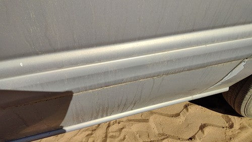 00-05 Venture Driver Left Rear Moulding From Door Oem Back Trim Strip Silver 17U