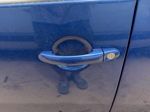 2003-2010 Vw Beetle Convertible Driver Left Front Outside Door Handle Oem Blue