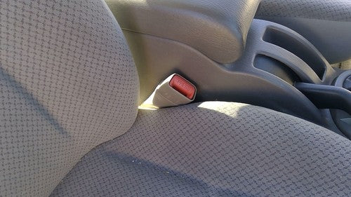 00-06 Stratus Passenger Right Front Seat Belt Buckle Female Receiver Tan L5