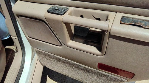 1993 Explorer Passenger Right Rear Inside Door Trim Panel With Switches Back Tan