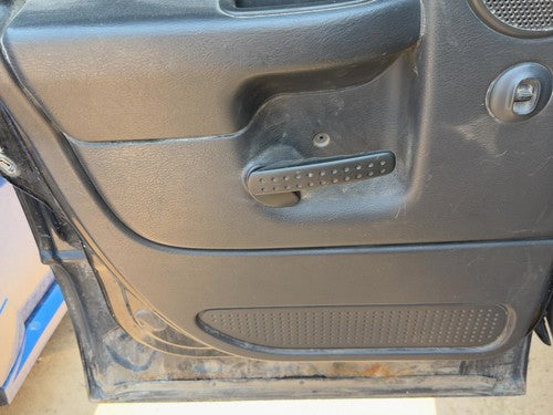 02-05 Ram 1500 Driver Left Rear Door Trim Panel Switches Back Dark Gray V9Dv