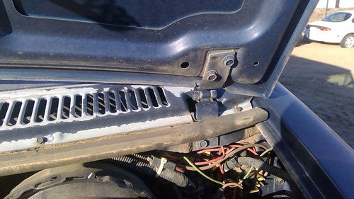 1971-1995 Chevy G20 Van Driver Left Hood Hinge Assembly Oem Blue 03962449