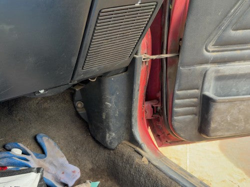 1987-1988 Toyota FX Passenger Right Lower Kick Trim Panel OEM Gray