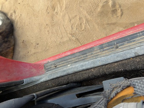 1987-1988 Toyota FX Driver Left Lower Sill Step Moulding Trim Panel Gray