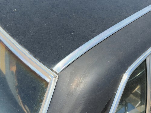 1980 Mercedes 450SL 107 Passenger Right Upper Chrome Trim Drip Rail Molding