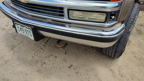 1988-2000 Silverado 2500 Front Bumper Assembly With Brackets Oem 15574111