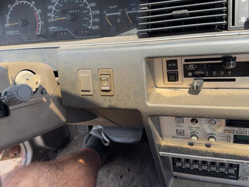 1987-1988 Nissan Maxima Trim Bezel Around Radio Surround Dash Panel Oem Gray