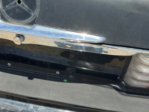 1980 Mercedes 450SL 107 License Plate Trim Surround Panel OEM Tail Trunk Finish
